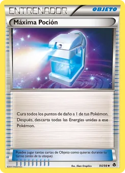 Carta Máxima Poción de la expansión Fuerzas Emergentes, número 94/98