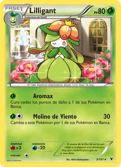 Carta Lilligant de la expansión Nobles Victorias, número 5/101