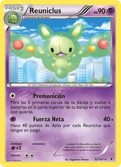 Carta Reuniclus de la expansión Nobles Victorias, número 52/101