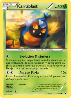 Carta Karrablast de la expansión Nobles Victorias, número 8/101