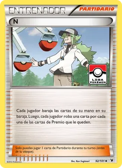 Carta N de la expansión Nobles Victorias, número 92/101