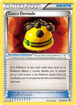 Carta Casco Dentado de la expansión Nobles Victorias, número 94/101