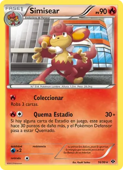 Carta Simisear de la expansión Próximos Destinos, número 16/99