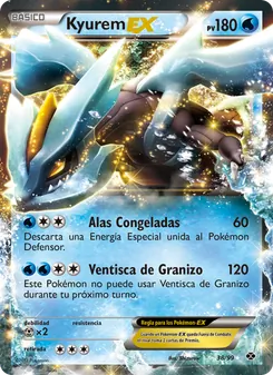 Carta Kyurem-EX de la expansión Próximos Destinos, número 38/99
