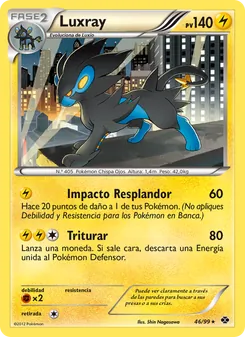 Carta Luxray de la expansión Próximos Destinos, número 46/99