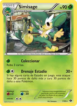Carta Simisage de la expansión Próximos Destinos, número 7/99