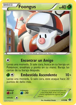 Carta Foongus de la expansión Próximos Destinos, número 8/99
