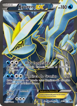 Carta Kyurem-EX de la expansión Próximos Destinos, número 96/99
