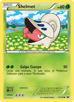 Carta Shelmet de la expansión Oscuros Exploradores, número 10/108
