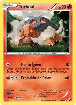 Carta Torkoal de la expansión Oscuros Exploradores, número 18/108