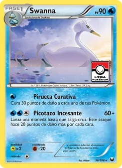 Carta Swanna de la expansión Oscuros Exploradores, número 36/108