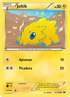Carta Joltik de la expansión Oscuros Exploradores, número 41/108
