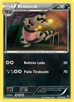 Carta Krokorok de la expansión Oscuros Exploradores, número 65/108