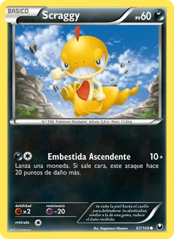 Carta Scraggy de la expansión Oscuros Exploradores, número 67/108