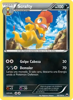 Carta Scrafty de la expansión Oscuros Exploradores, número 68/108