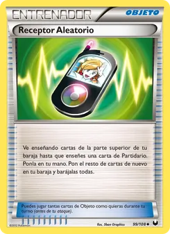 Carta Receptor Aleatorio de la expansión Oscuros Exploradores, número 99/108