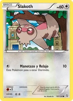 Carta Slakoth de la expansión Dragones Majestuosos, número 101/124