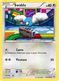 Carta Swablu de la expansión Dragones Majestuosos, número 104/124