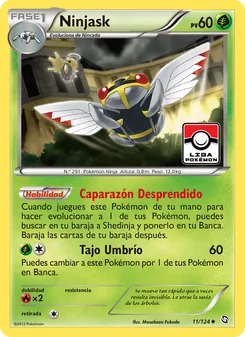 Carta Ninjask de la expansión Dragones Majestuosos, número 11/124