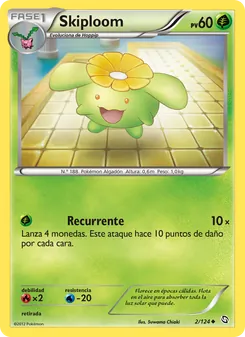 Carta Skiploom de la expansión Dragones Majestuosos, número 2/124