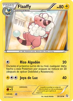 Carta Flaaffy de la expansión Dragones Majestuosos, número 39/124