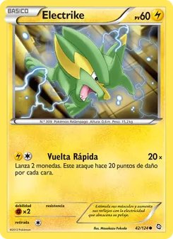 Carta Electrike de la expansión Dragones Majestuosos, número 42/124