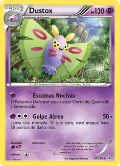Carta Dustox de la expansión Dragones Majestuosos, número 47/124