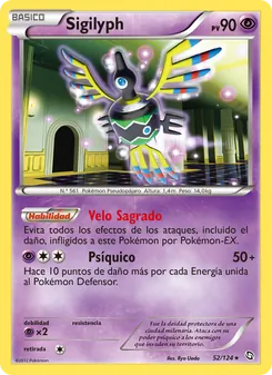 Carta Sigilyph de la expansión Dragones Majestuosos, número 52/124