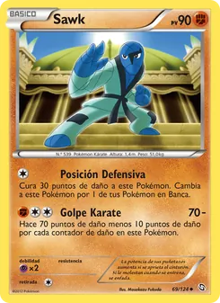 Carta Sawk de la expansión Dragones Majestuosos, número 69/124