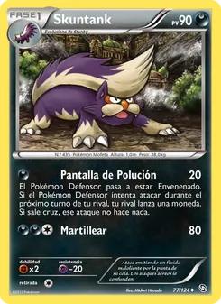 Carta Skuntank de la expansión Dragones Majestuosos, número 77/124