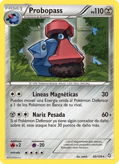 Carta Probopass de la expansión Dragones Majestuosos, número 82/124