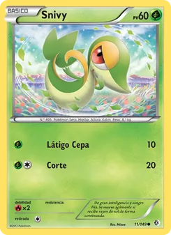 Carta Snivy de la expansión Fronteras Cruzadas, número 11/149