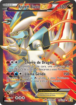 Carta Kyurem Blanco-EX de la expansión Fronteras Cruzadas, número 146/149