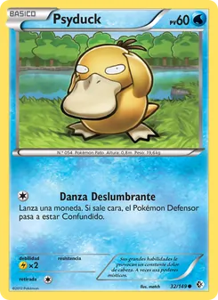 Carta Psyduck de la expansión Fronteras Cruzadas, número 32/149