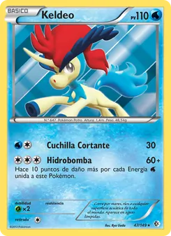 Carta Keldeo de la expansión Fronteras Cruzadas, número 47/149