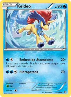 Carta Keldeo de la expansión Fronteras Cruzadas, número 48/149
