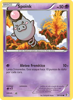 Carta Spoink de la expansión Fronteras Cruzadas, número 59/149