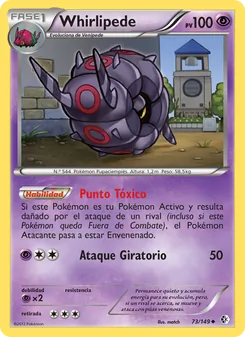 Carta Whirlipede de la expansión Fronteras Cruzadas, número 73/149