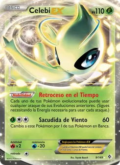 Carta Celebi-EX de la expansión Fronteras Cruzadas, número 9/149