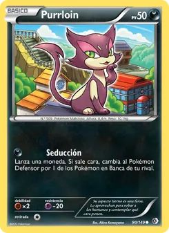 Carta Purrloin de la expansión Fronteras Cruzadas, número 90/149