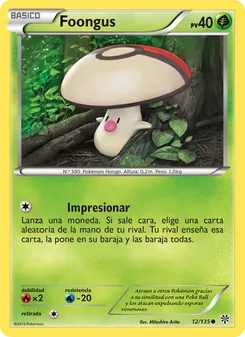 Carta Foongus de la expansión Tormenta Plasma, número 12/135