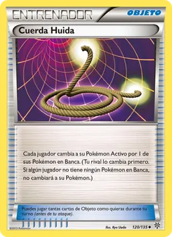 Carta Cuerda Huida de la expansión Tormenta Plasma, número 120/135