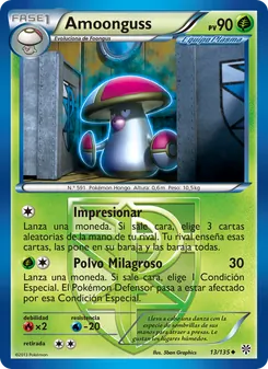 Carta Amoonguss de la expansión Tormenta Plasma, número 13/135