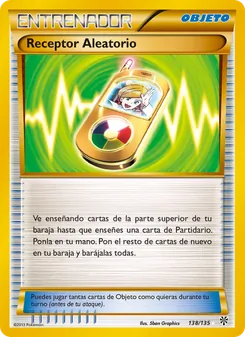 Carta Receptor Aleatorio de la expansión Tormenta Plasma, número 138/135