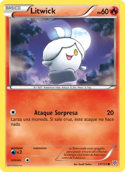 Carta Litwick de la expansión Tormenta Plasma, número 21/135