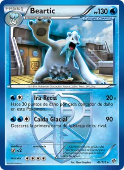 Carta Beartic de la expansión Tormenta Plasma, número 41/135