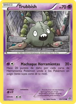 Carta Trubbish de la expansión Tormenta Plasma, número 65/135