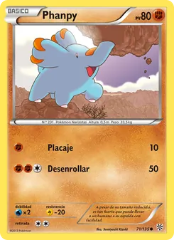 Carta Phanpy de la expansión Tormenta Plasma, número 71/135
