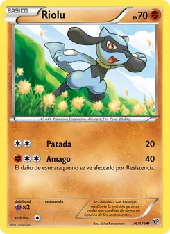 Carta Riolu de la expansión Tormenta Plasma, número 76/135