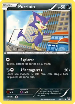 Carta Purrloin de la expansión Tormenta Plasma, número 83/135